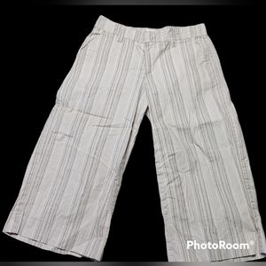 Retro Lee Striped Flowy Capris, sz 10